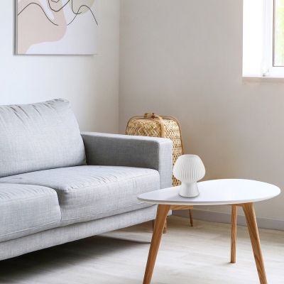 Lampa stołowa 1x60 W biała 74023 Rabalux Vinelle