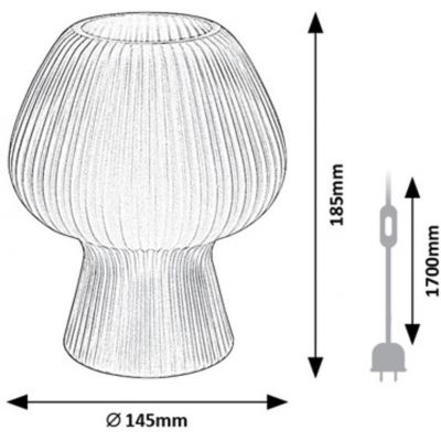 Lampa stołowa 1x60 W biała 74023 Rabalux Vinelle