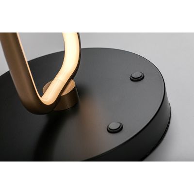 Lampa stojąca 1x60 W czarna-złota 74043 Rabalux Domiro