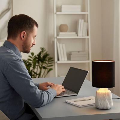 Lampa stołowa 1x40 W czarna 74066 Rabalux Nalisa