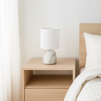 Lampa stołowa 1x40 W biała 74067 Rabalux Nalisa
