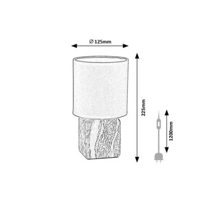 Lampa stołowa 1x40 W czarna 74068 Rabalux Nalisa