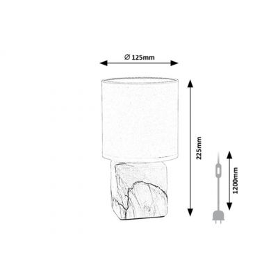 Lampa stołowa 1x40 W biała 74069 Rabalux Nalisa