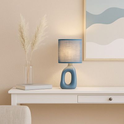Lampa stołowa 1x40 W niebieska 74072 Rabalux Sylira