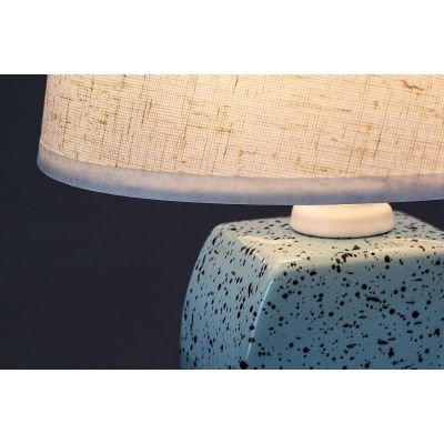 Lampa stołowa 1x40 W niebieska-beżowa 74074 Rabalux Dayami