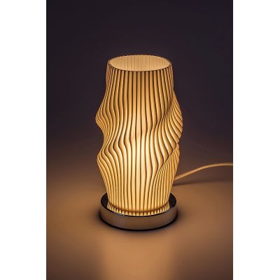 Lampa stołowa 1x25 W biała-chrom 74189 Rabalux Tiana