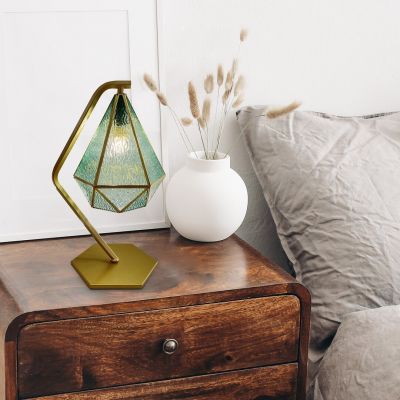 Lampa stołowa 1x40 W złota-niebieska 74200 Rabalux Norah