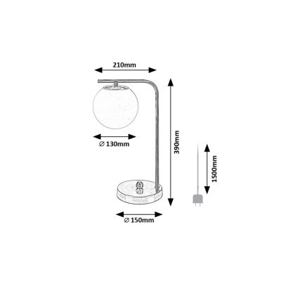 Lampa stołowa 1x35 W złota 74203 Rabalux Kiara