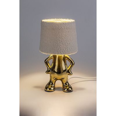 Lampa stołowa 1x40 W złota-kremowa 74215 Rabalux Smurfy