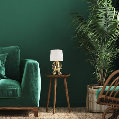Lampa stołowa 1x40 W złota-kremowa 74215 Rabalux Smurfy