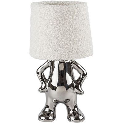 Lampa stołowa 1x40 W srebrna-kremowa 74216 Rabalux Smurfy