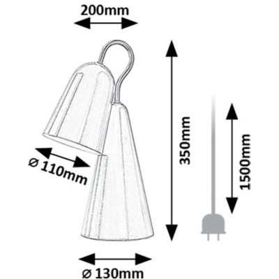 Lampa biurkowa 1x4 W różowa 74224 Rabalux Rabal