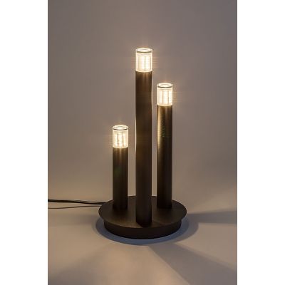 Lampa stołowa 3x5 W czarna-przezroczysta 74365 Rabalux Ramira