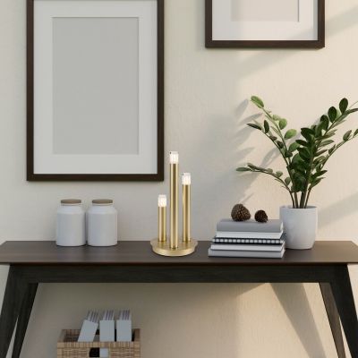 Lampa stołowa 3x5 W przezroczysta-złota 74366 Rabalux Ramira