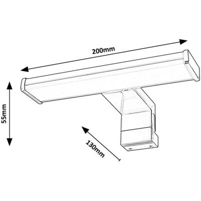Kinkiet 1x4 W chrom 75039 Rabalux Levon