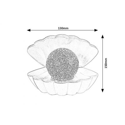 Lampa stołowa 1x0.8 W biała 76030 Rabalux Sparkly
