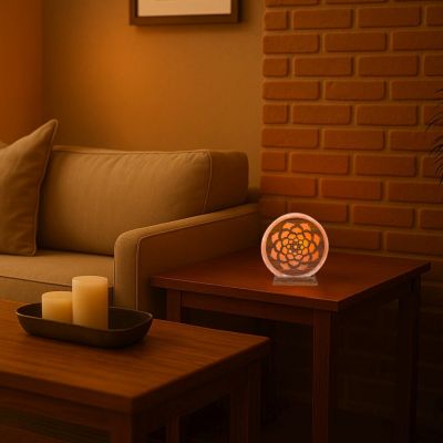 Lampa stołowa 1x15 W brązowa 76031 Rabalux Mandali
