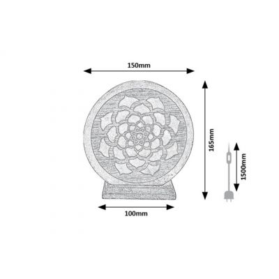 Lampa stołowa 1x15 W brązowa 76031 Rabalux Mandali