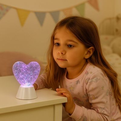 Lampa stołowa 1x0.8 W biała 76040 Rabalux Sparkly