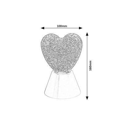 Lampa stołowa 1x0.8 W biała 76040 Rabalux Sparkly