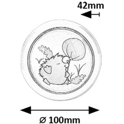 Lampa ścienna 1x0.3 W biały-multikolor 76072 Rabalux Hedgy