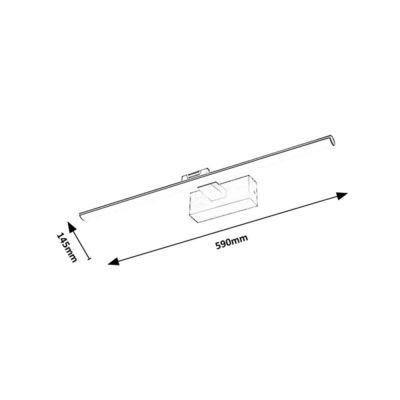 Kinkiet 1x12 W czarny 78002 Rabalux Gaten