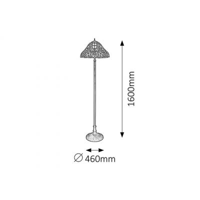 Lampa stojąca 2x60 W multikolor 8088 Rabalux Mirella