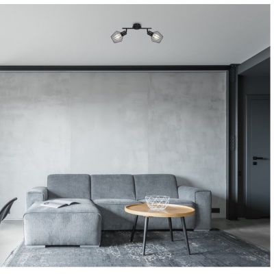 Lampa podsufitowa 2x40 W czarna 3535 Rabalux Belano