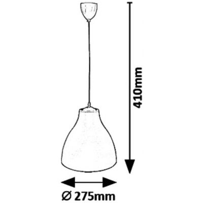Lampa wisząca 1x40 W szary/popielaty 5060 Rabalux Morris