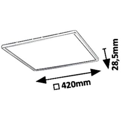 Plafon 1x22 W biały 3430 Rabalux