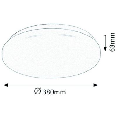 Plafon 1x32 W biały 3339 Rabalux