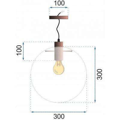Lampa wisząca 1x60 W czarna OSW00340 TooLight Lassi