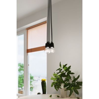 Lampa wisząca 5x60 W czarny SL0574 Sollux Lighting Diego