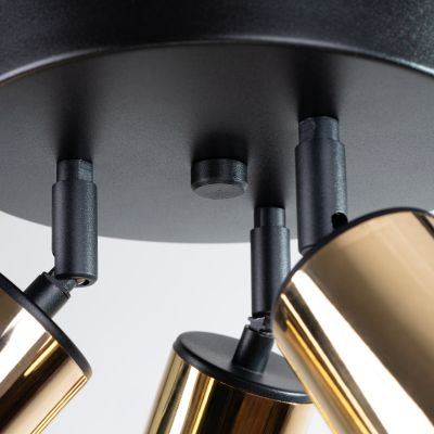 Lampa podsufitowa 3x10 W czarna-złota SL1385 Sollux Lighting Winx