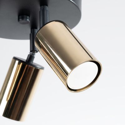 Lampa podsufitowa 3x10 W czarna-złota SL1385 Sollux Lighting Winx