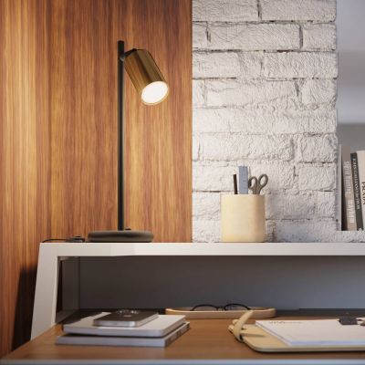 Lampa biurkowa 1x10 W czarna-złota SL1389 Sollux Lighting Winx