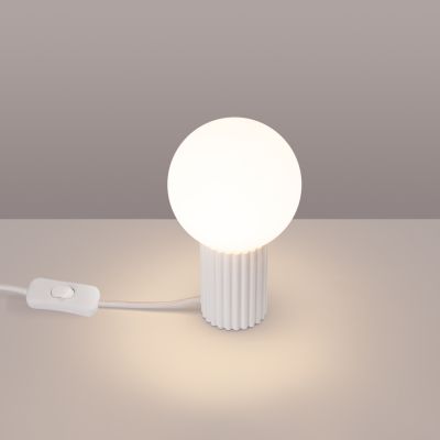 Lampa biurkowa 1x8 W biała SL1711 Sollux Lighting Halo