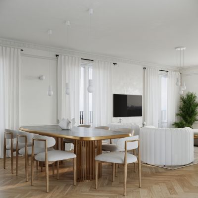 Lampa biurkowa 1x8 W biała SL1711 Sollux Lighting Halo