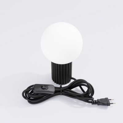 Lampa biurkowa 1x8 W biała-czarna SL1716 Sollux Lighting Halo