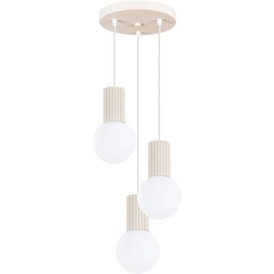 Lampa wisząca 3x8 W biała-beżowa SL1720 Sollux Lighting Halo