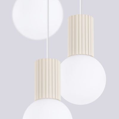 Lampa wisząca 3x8 W biała-beżowa SL1720 Sollux Lighting Halo