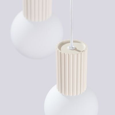 Lampa wisząca 3x8 W biała-beżowa SL1720 Sollux Lighting Halo