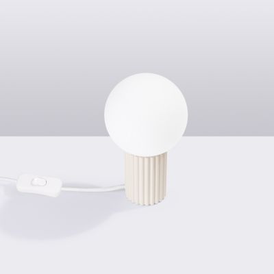 Lampa biurkowa 1x8 W biała-beżowa SL1721 Sollux Lighting Halo