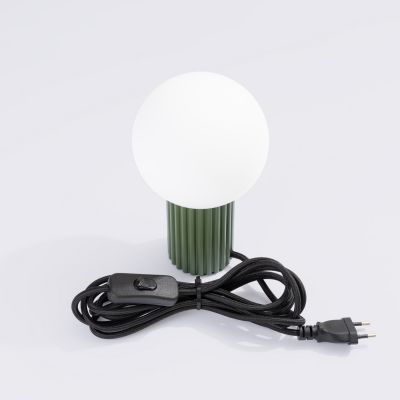 Lampa biurkowa 1x8 W biała-zielona SL1726 Sollux Lighting Halo