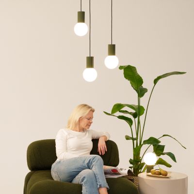Lampa biurkowa 1x8 W biała-zielona SL1726 Sollux Lighting Halo