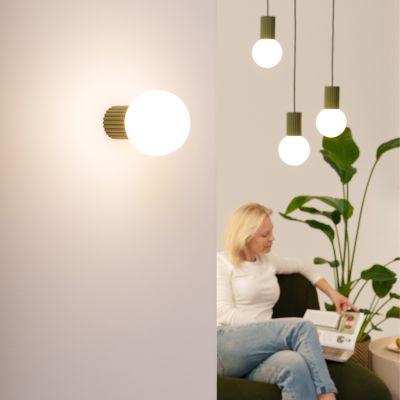 Lampa biurkowa 1x8 W biała-zielona SL1726 Sollux Lighting Halo