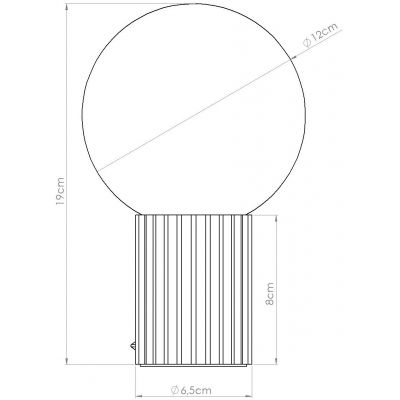 Lampa biurkowa 1x8 W biała SL1736 Sollux Lighting Halo