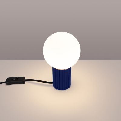 Lampa biurkowa 1x8 W biała-fioletowa SL1741 Sollux Lighting Halo