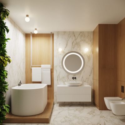 Lampa podsufitowa 1x8 W biała-beżowa SL1743 Sollux Lighting Halo