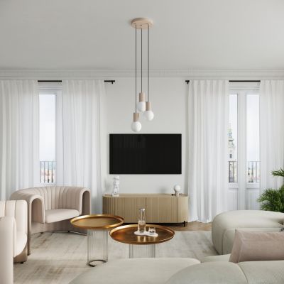 Lampa biurkowa 1x8 W biała SL1746 Sollux Lighting Halo